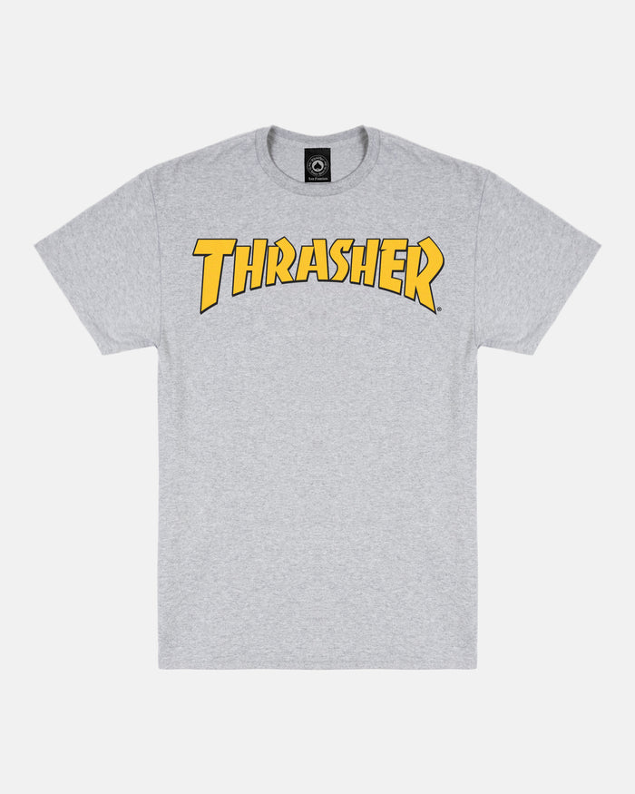 Thrasher t-shirt "COVER LOGO" ASH GREY   LARGE