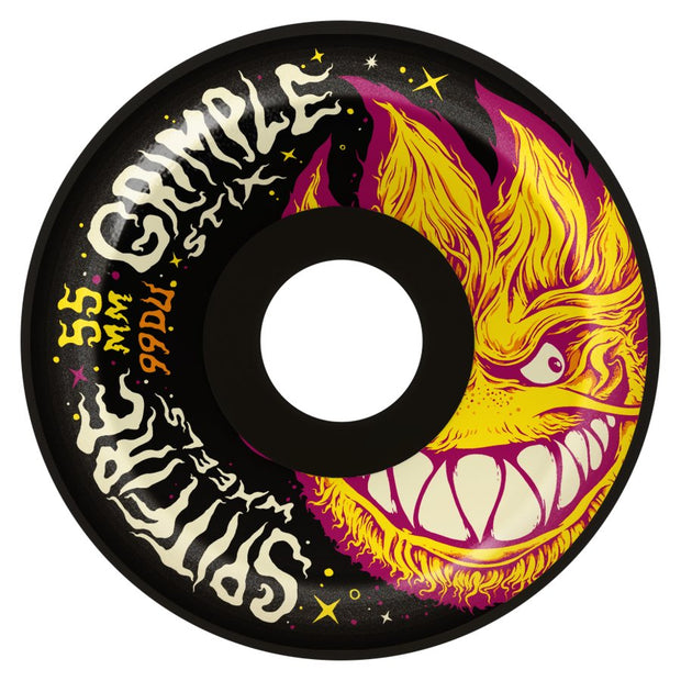 SF Wheels FORMULA FOUR "LOCK INS FULL 99DU"GRIMPLE HEAD 55MM BLACK