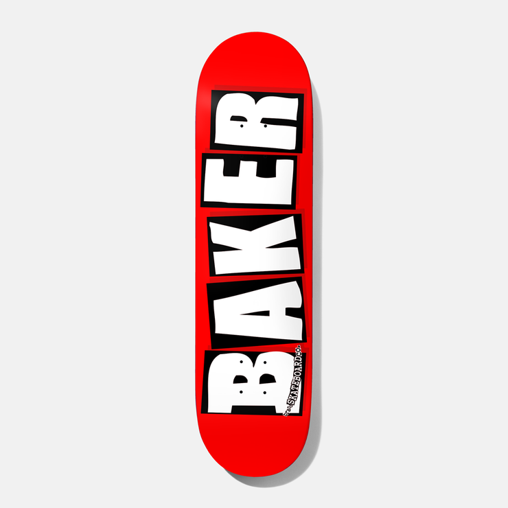 Baker "Brand Logo" white  8,125"