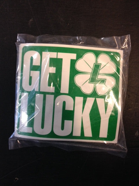 Lucky Sticker  "Get Lucky" Medium  25-pack