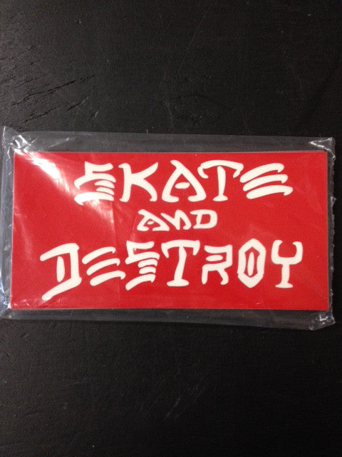 Thrasher Sticker  "Skate & Destroy" Large  25-pack