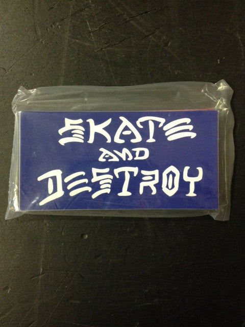 Thrasher Sticker  "Skate & Destroy" Medium  25-pack