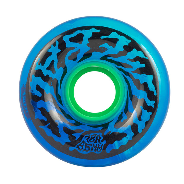 Santa Cruz wheels "Swirly Trans" 65mm, blue