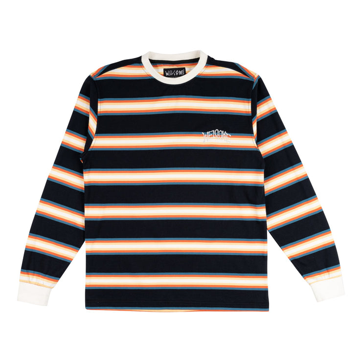Welcome Thelema Stripe l/s knit black