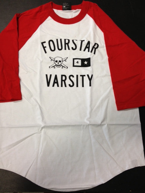 Fourstar 3/4 sleeve raglan  "varsity baseball"