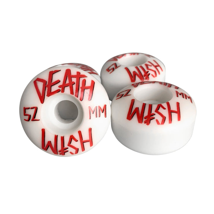 Deathwish wheels "Stacked" 99a wht/red/blk 52mm