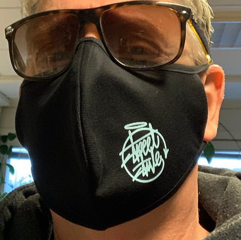 Street Style  Munskydd/Ansiktsmask "Tag" black