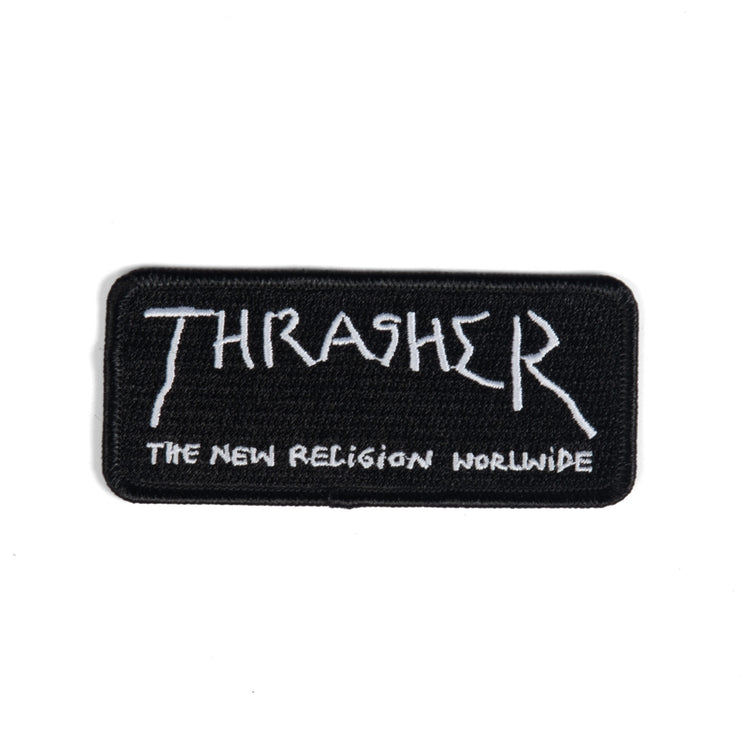 Thrasher patch "New Religion Worldwide"