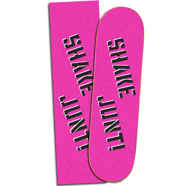Shake Junt griptape Pink "Sprayed Logo" black/white